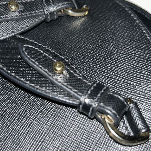 Authentic Prada Black Saffiano Lux Mini Odette Backpack main image 9